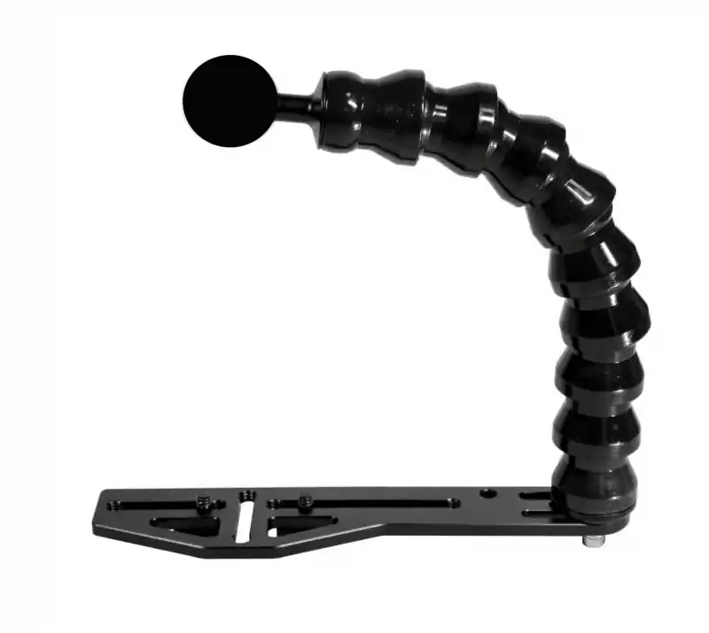 Meistverkauft Unterwasser Kamera Single Tray Schiene mit flexiblen Arm und einer Kugel