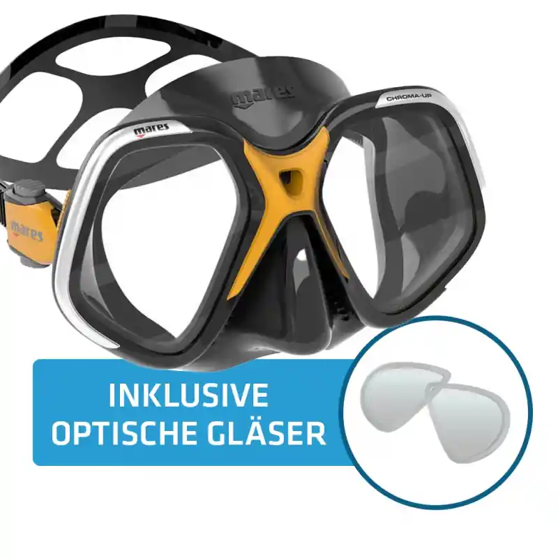 Bundle Mares Maske Chroma UP inkl. optischer Gläser Versand Am Gleichen Tag