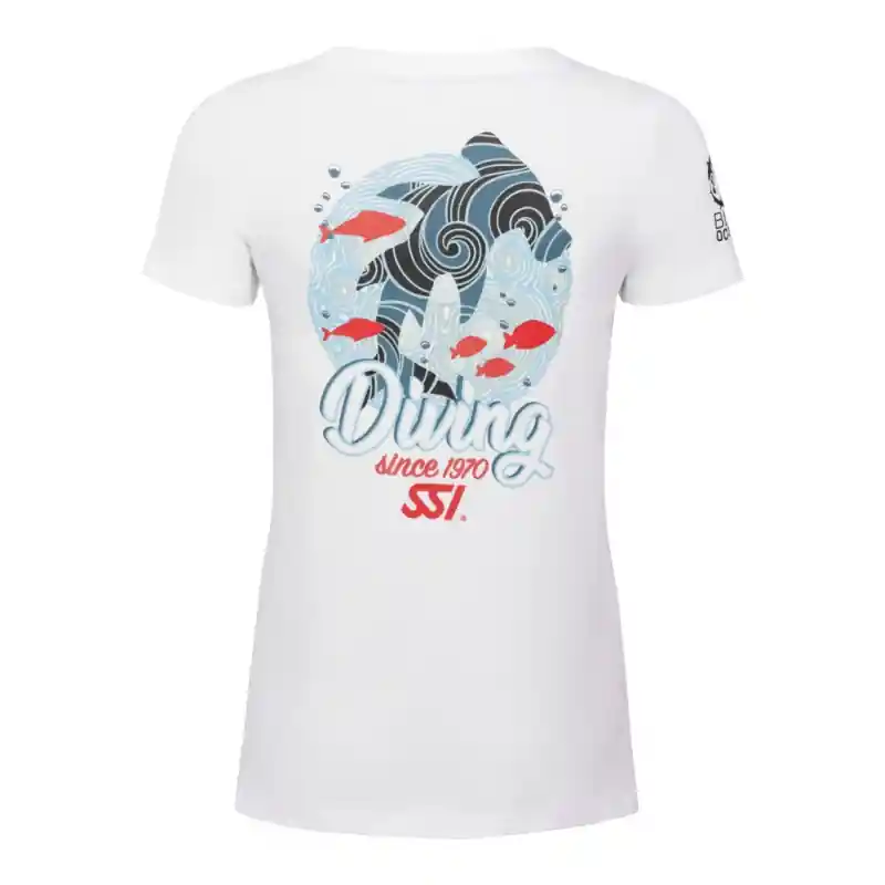Highlight SSI Damen T-Shirt Round Neck SHARK DIVING
