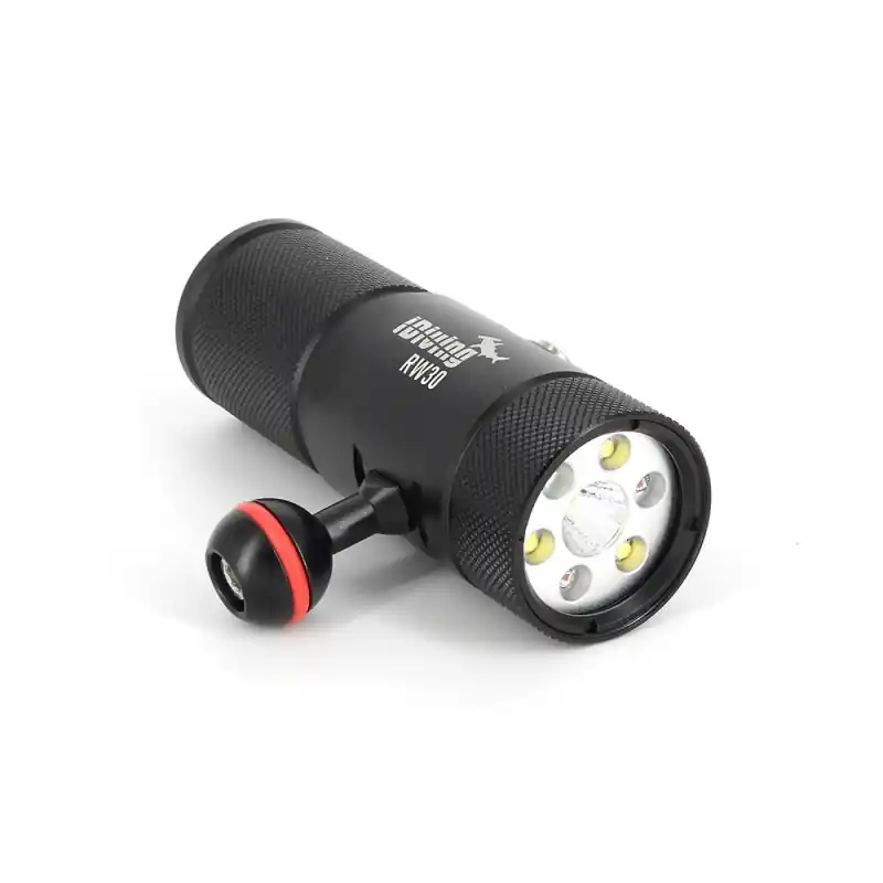 iDiving Multifunktionslampe RW30 - 3000 Lumen - Foto und Tauchlampe mit Blitzsensor Ausverkauf
