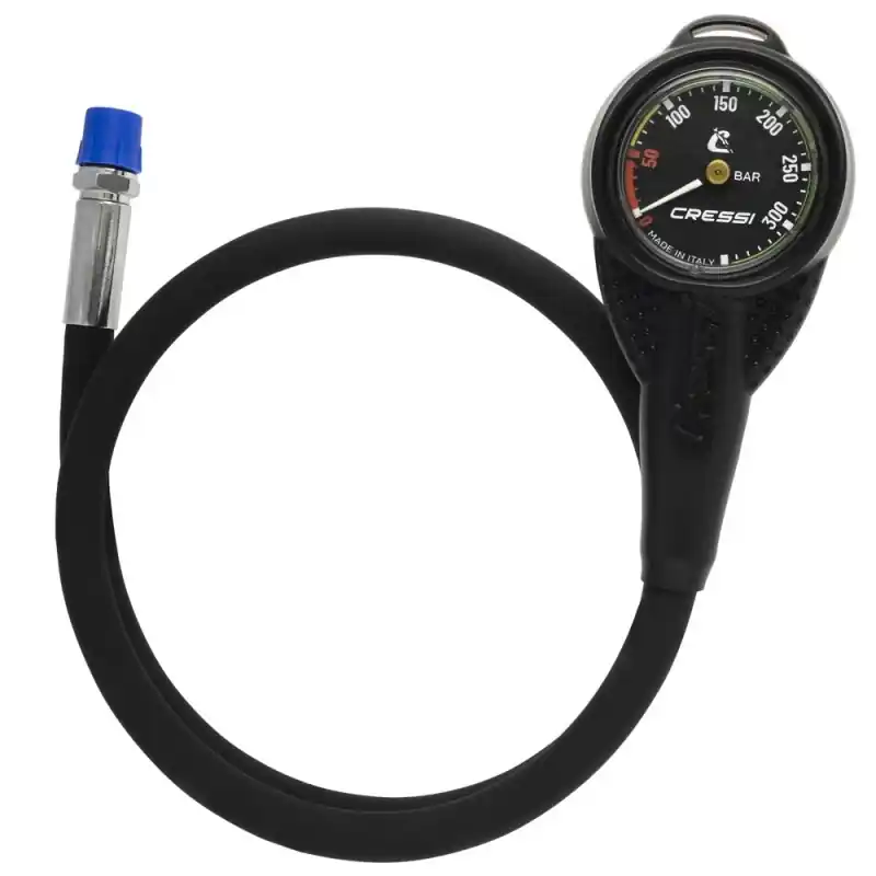 Cressi - Mini Finimeter - Schwarz - metrisch Preisreduziert