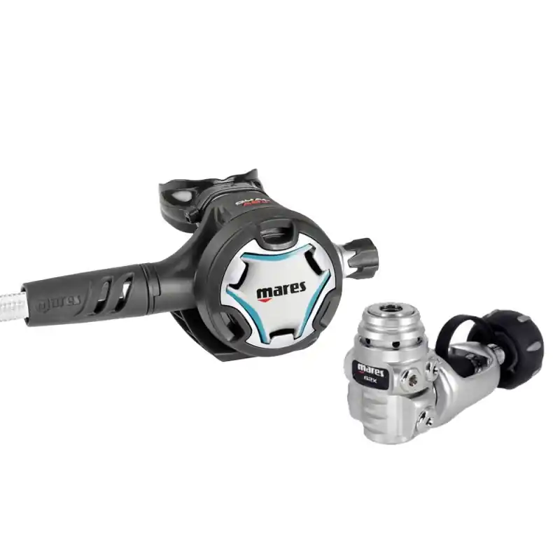 Mares - Dual ADJ 62X Atemregler - INT - Weiß/Aqua Ausverkauf