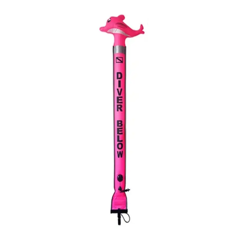 Highlight Taucherboje mit Character - Delfin, Pink, 150cm