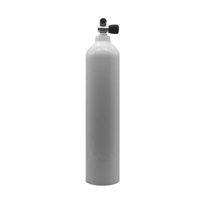 MES 7 L Aluflasche weiß 200 bar mit Ventil 12144RE Letzte Chance