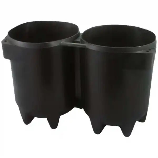 Polaris Doppelstandfuß schwarz - 2 x 140mm - 7 L Solange Der Vorrat Reicht