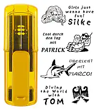 Top-Angebot Smart-stamp - Größe 38 x 14 mm - Farbe topaz/gelb