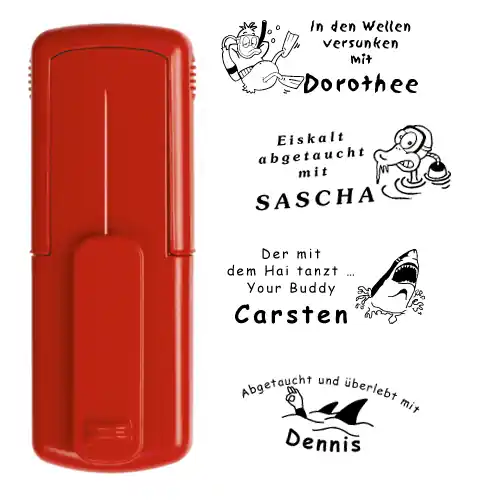 Angebot Smart-stamp - Größe 38 x 14 mm - Farbe Vollton-Rot