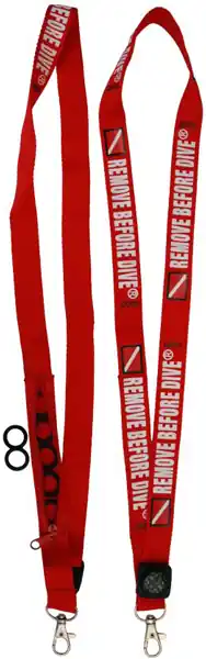 Markenprodukt M&M Schlüsselband - Remove before Dive