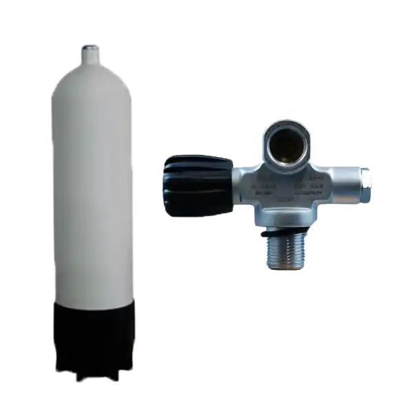 ECS Stahl 12 Liter - 300 bar - Brückenventil Links ( 12888LI ) Sonderangebot