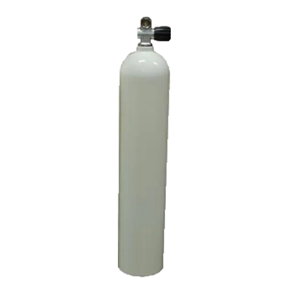 MES 5,7 L Aluflasche weiß 207 bar mit Ventil 12144RE Letzte Chance