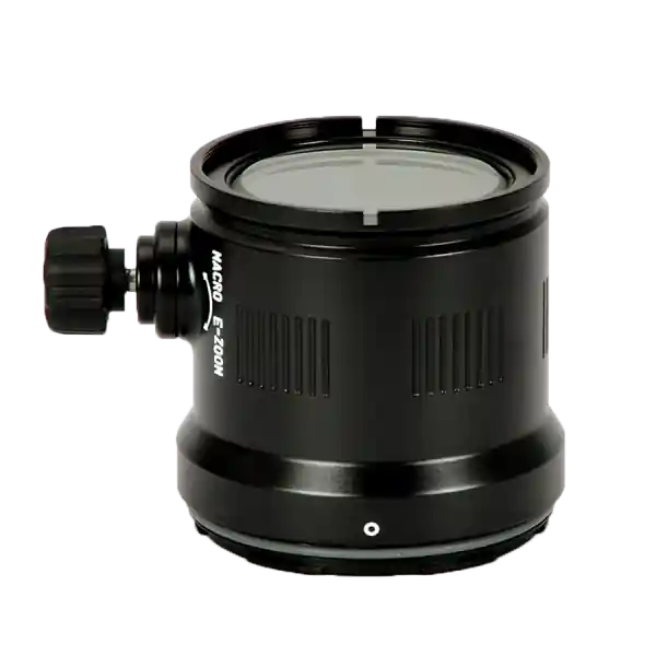 Nauticam Sony E Mount - Macro port 45 with Focus/Zoom knob for Sony E mount 30mm f/3.5 Macro & Sony E mount PZ 16-50mm F3.5-5.6 OSS Echt