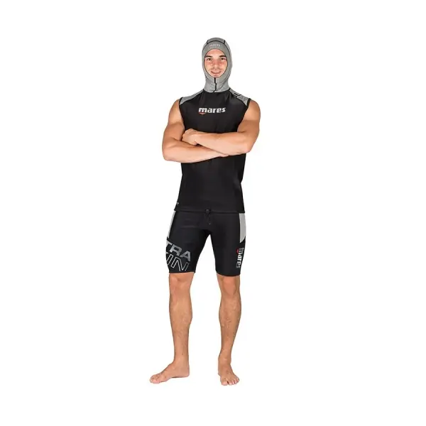 Echt Mares Unterzieher - Ultra Skin Sleeveless Shirt mit Kopfhaube - Herren