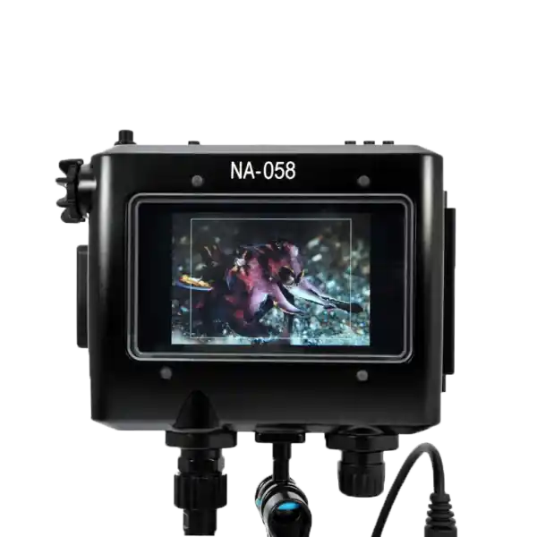 Nauticam Unterwassergehäuse für TVLogic VFM-058 - NA-058 Housing for TVLogic Monitor VFM-058W 5.5 Inch Full HD Viewfinder Monitor with HDMI and SDI Bulkheads and Cables Preisreduziert