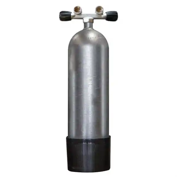 Heißes Angebot Polaris Faber 12L lang Stahlflasche 200bar - Doppelventil - Hot Dipped