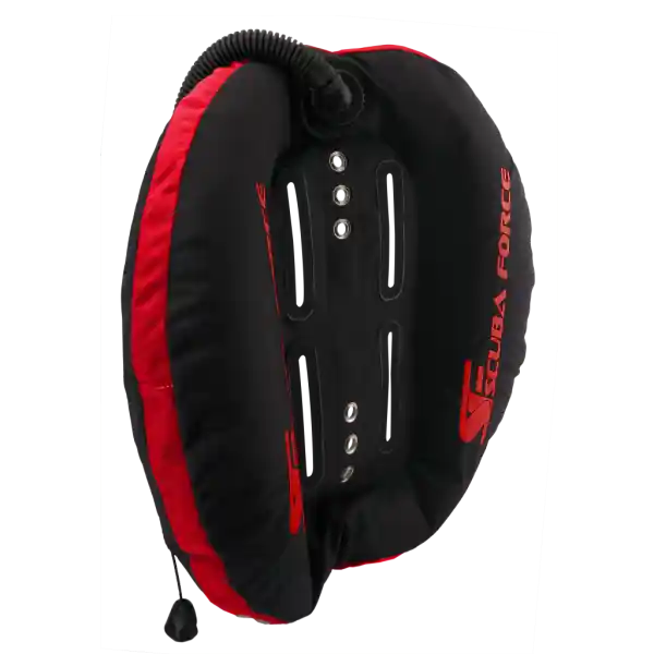 Scubaforce - Black Devil Wing 45 lbs black & red for Double Tank Nur Heute