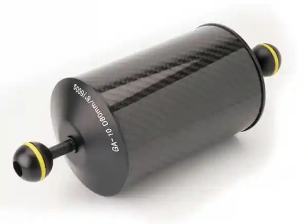 Solange Der Vorrat Reicht Seafrogs - 8 Zoll Carbon Auftriebskörper (Buoyancy 600g) - Ø 80 x 205mm