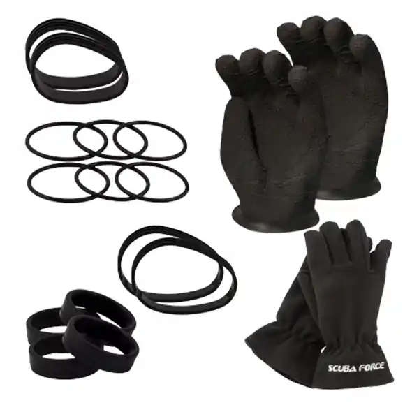 Echt Scubaforce Thenar Dry Glove Set - mit XL Ringdurchmesser
