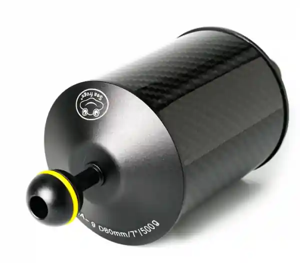 Seafrogs - 7 Zoll Carbon Auftriebskörper (Buoyancy 500g) - Ø 80 x 178mm Sonderangebot
