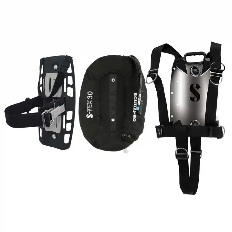 Begrenztes Angebot Scubapro S-Tek Pure System, Harness, Donut Wing 13kg, Single Tank Adapter