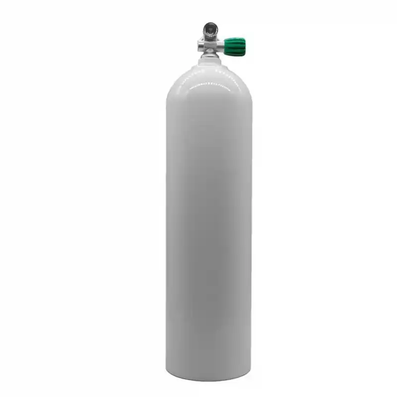 MES 11,1 L Aluflasche weiß 207 bar mit Nitrox Ventil 12400RE Meistverkauft