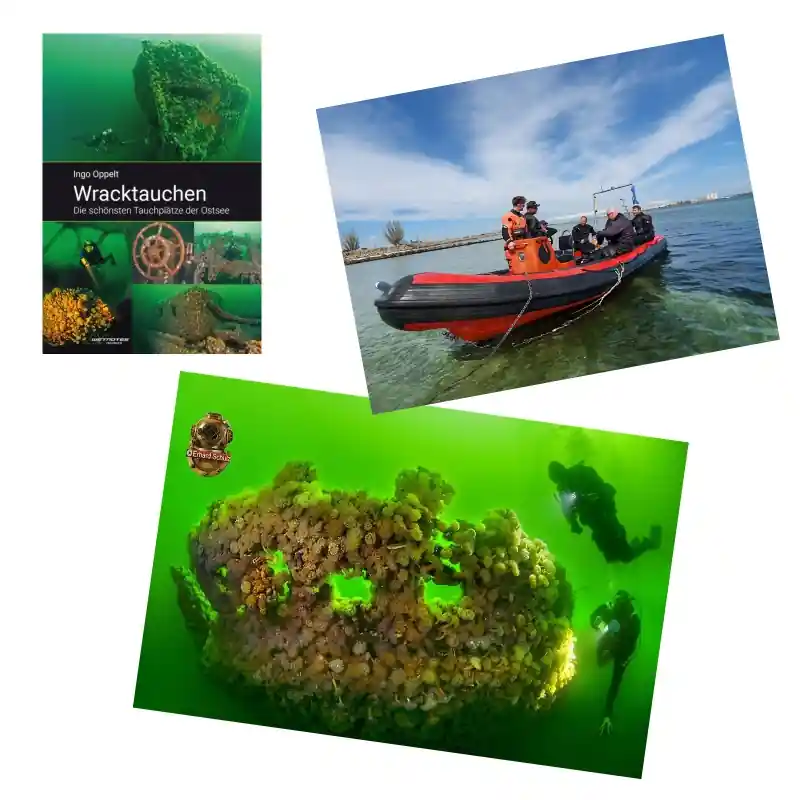 Wracktauchen Buch inkl. Wracktauchgang vom Boot auf Fehmarn Echt