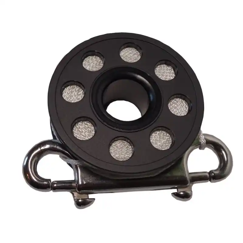 Surfacemarker Mini Reel mit V4 Edelstahl Doppelkarabiner - 15 m Sonderangebot