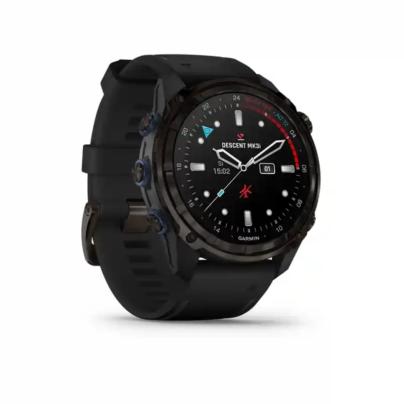 Neu Im Sortiment Garmin Descent MK3i graues DLC-Titan - 51mm - Silikonarmband