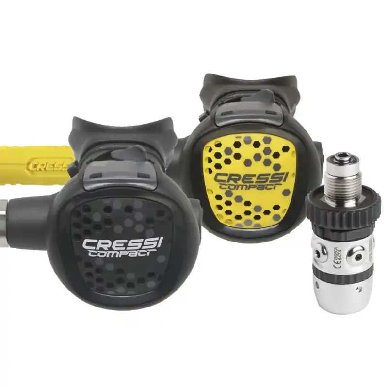 Cressi Atemreglerset AC2/COMPACT + OCTOPUS COMPACT - DIN Aktuell