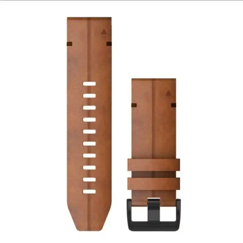 Garmin - Quickfit 26 (mm) Watch Band - Uhrenarmband - Leder - Farbe Kastanienbraun, Teile in Schwarz Expressversand