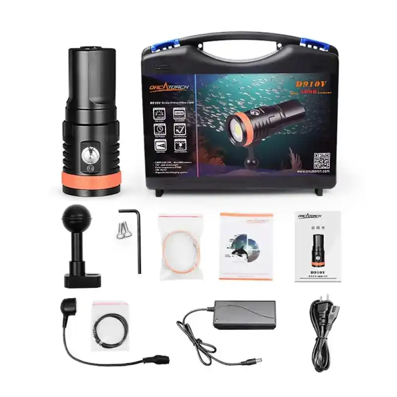 OrcaTorch - D910V - neutral Weiß - 5000 Lumen - Foto- und Videolampe Bestpreis