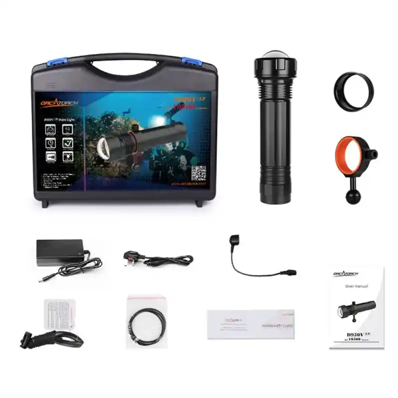 OrcaTorch - D950V 2.0 - 10.500 Lumen - Foto- und Videolampe Must-Have