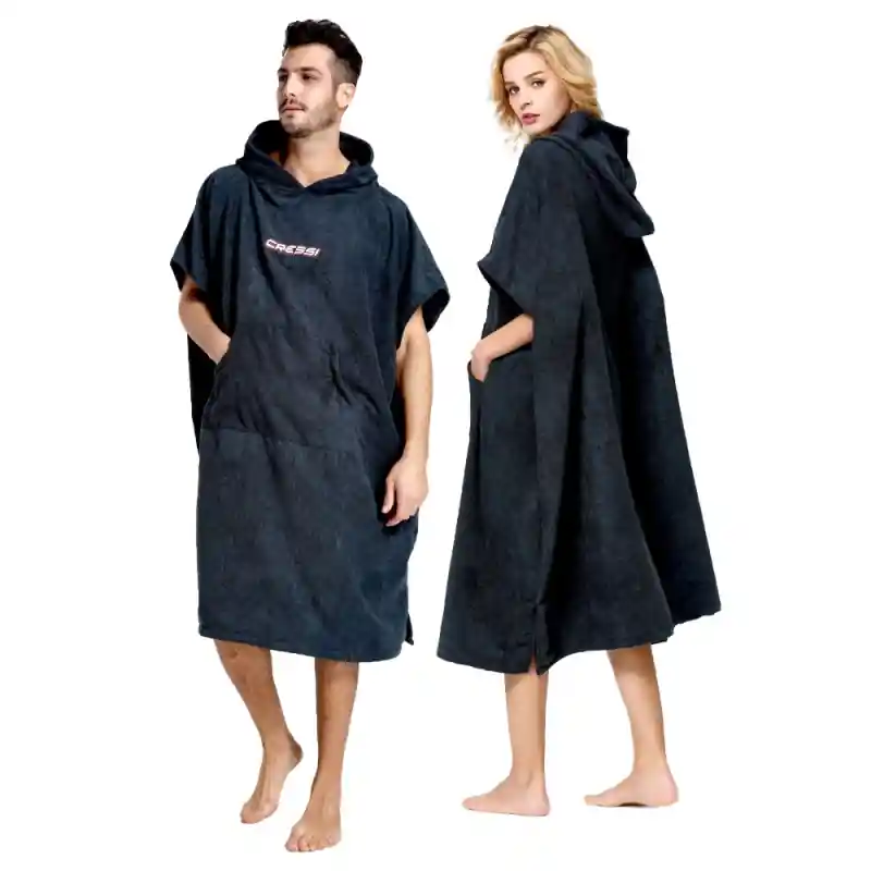 Cressi - Poncho - Umkleide-Handtuch - Farbe Schwarz - Unisex Preisreduziert