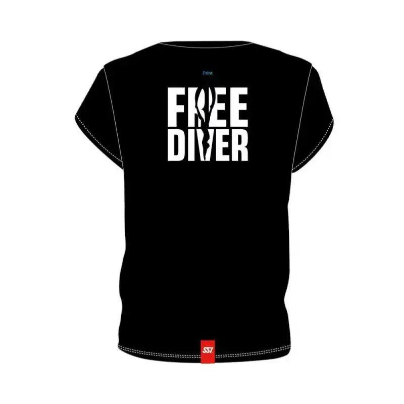 SSI - Freediver - T-Shirt Rundhals - Damen Begrenztes Angebot