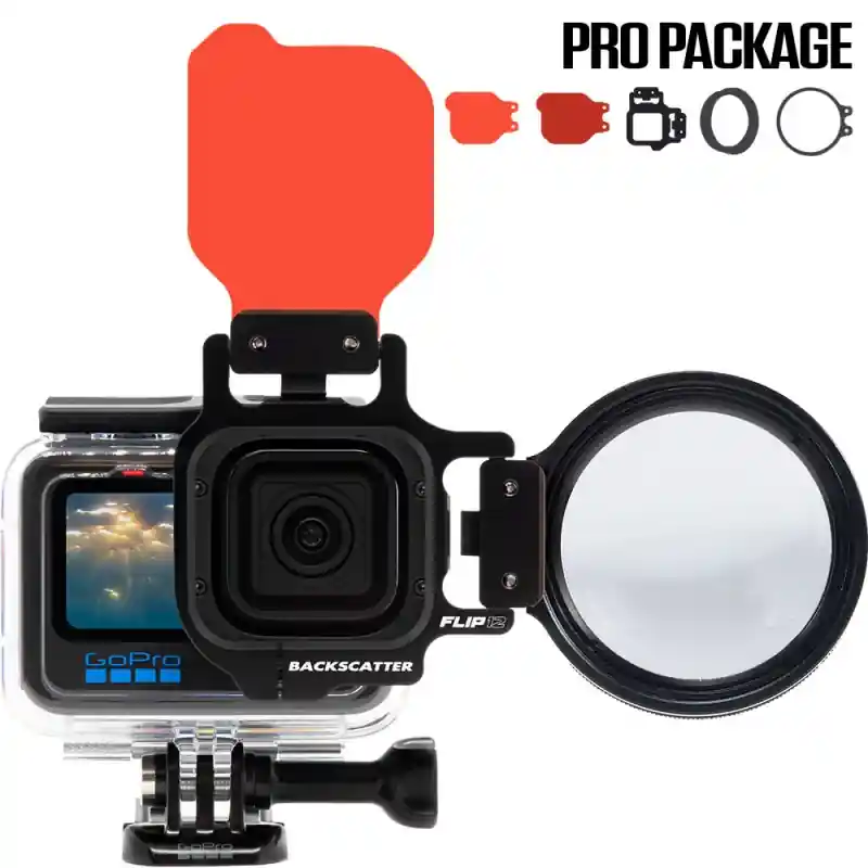 Finale Aktion Backscatter FLIP13 - zwei GoPro Filter Dive und Deep inkl. +15 MacroMate für (GoPro HERO 5, 6, 7, 8, 9, 10, 11, 12,13)