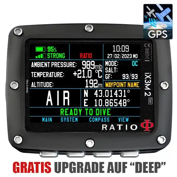Preiswert Ratio - iX3M 2 GPS PRO - Tauchcomputer