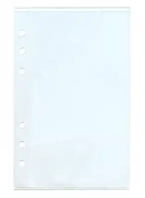 Echt 5 Klarsichthüllen für Sub Base Sub-Book ungeteilt, gelocht