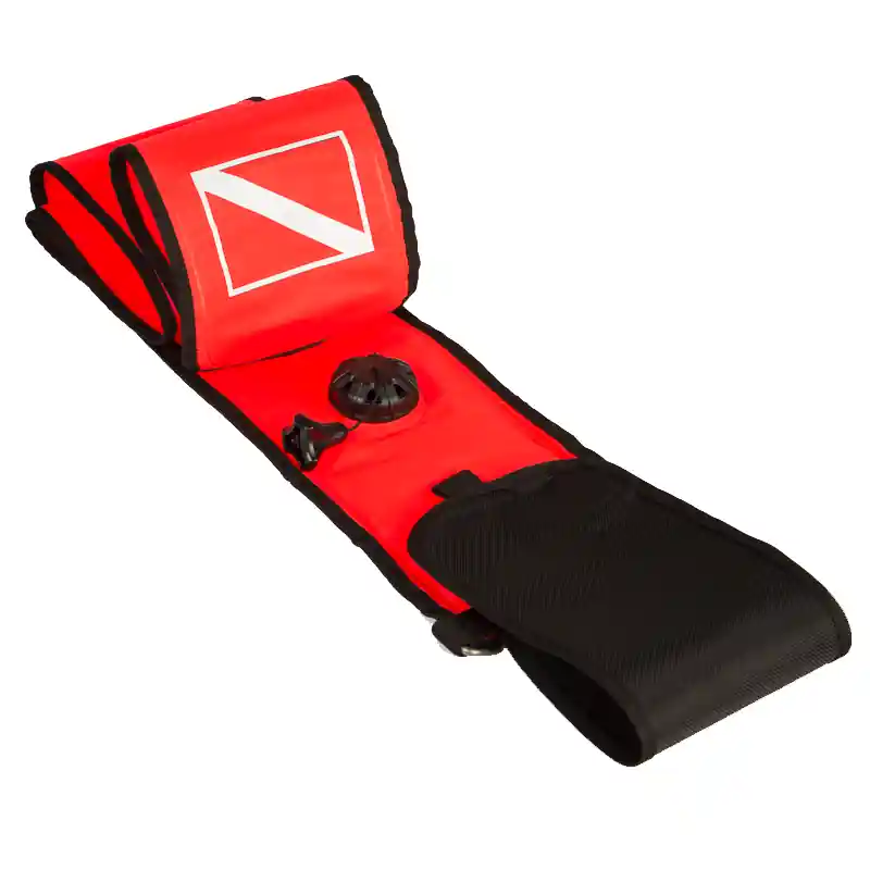 Solange Der Vorrat Reicht Tec Boje Pro ohne Ventil orange - 147cm x 16cm - Tauchsportvertretungen