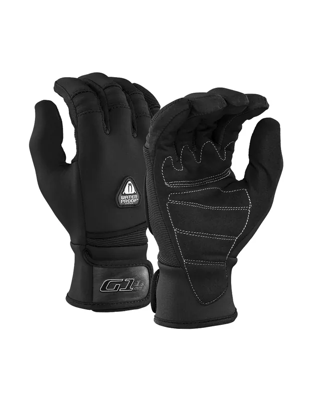 Neue Ware XS Neoprenhandschuhe G1 1,5MM TROPIC 5-Finger Klettverschluss Waterproof