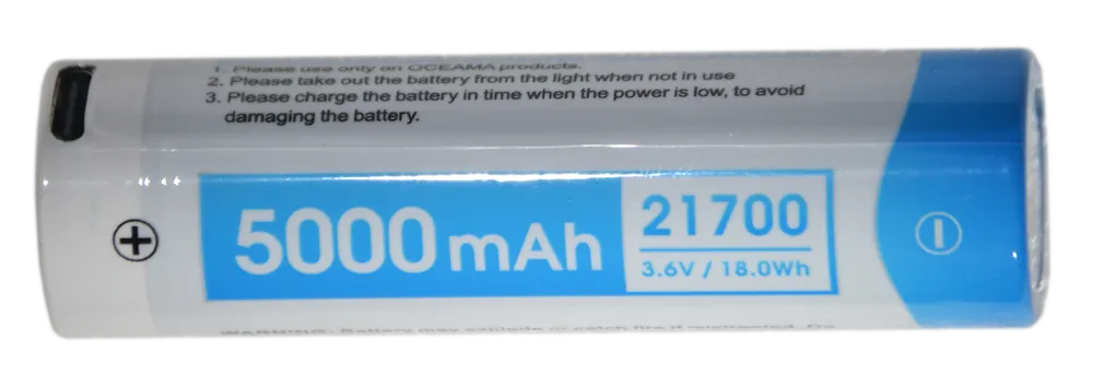 Solange Der Vorrat Reicht Lithium-Ionen Ersatzakku 21700 mit USB-C Anschluss ( Oceama Manta / Snake / Flash / Piranha2 / Calmar )