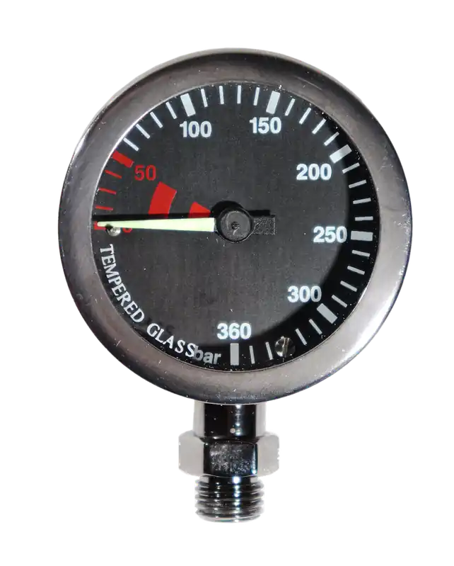 Garantierte Lieferung Kapsel Manometer Pro, 52mm, PVD black - Tauchsportvertretungen