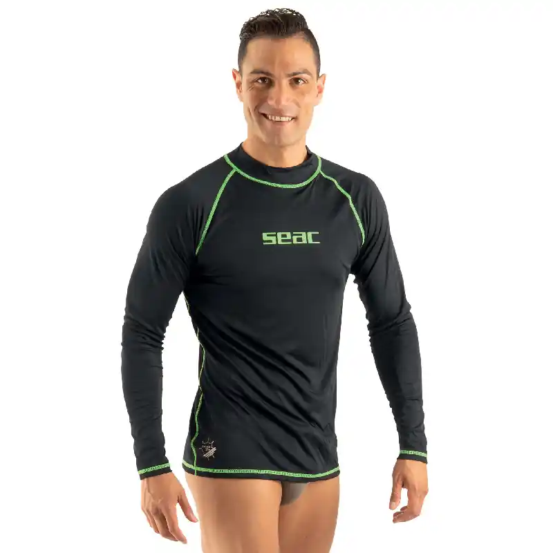 Kracherpreis Seac T-Sun Long Herren Schwarz Rashguard