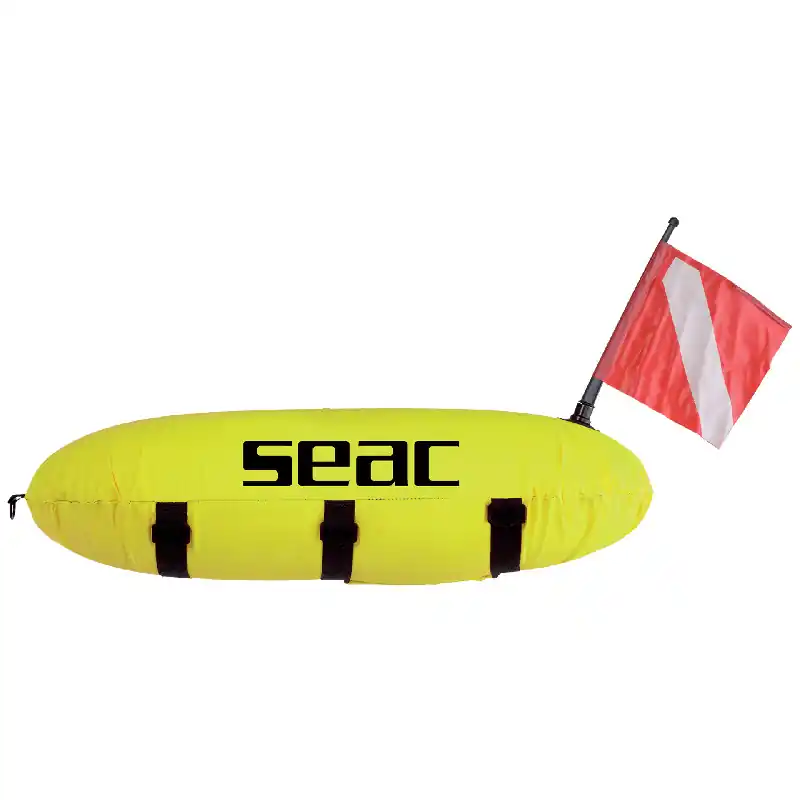 Neu Im Sortiment Seac Master Torpedo Signalboje Gelb mit Leine